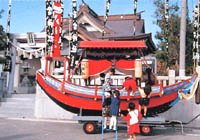 若宮神社の船壇尻と練り（わかみやじんじゃのふなだんじりとねり