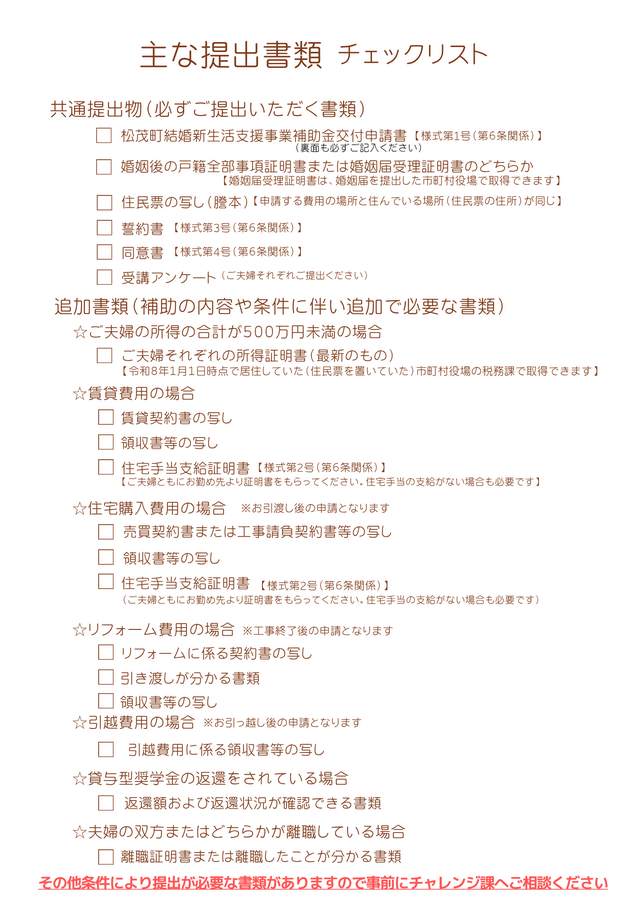 チェックリスト